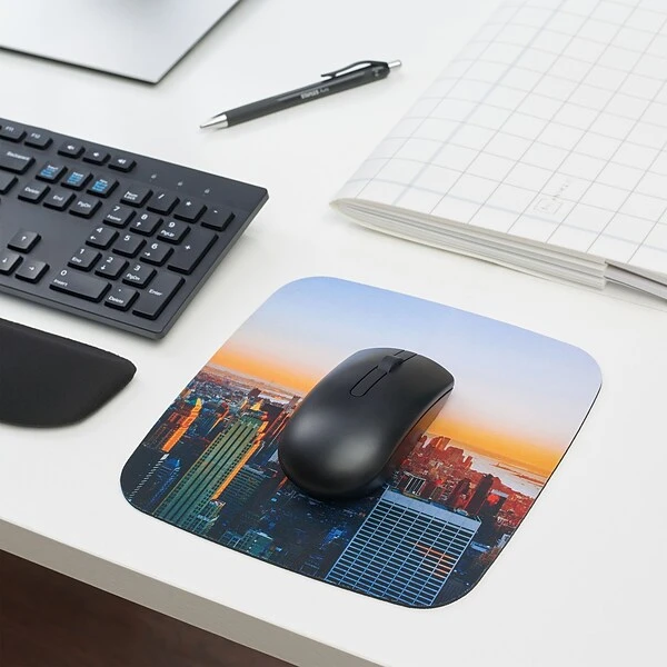 Quill Brand® Fashion Mouse Pad, Cityscape - Image 3