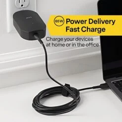 NXT Technologies™ 65W USB Type-C Laptop Charger, Black (NX60577)