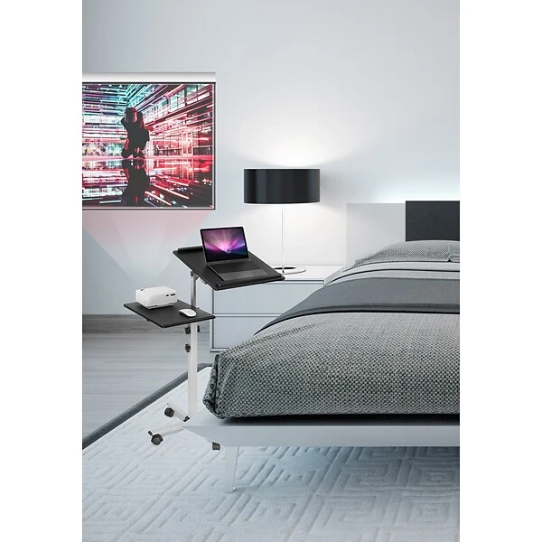 Mount-It! Rolling Adjustable Laptop Tray And Projector Cart (MI-7945) - Image 2