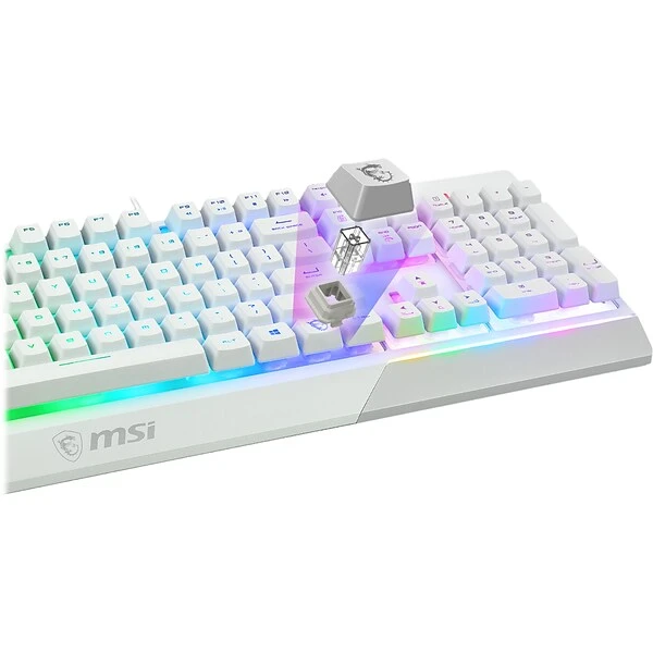 MSI Vigor GK30 Gaming Keyboard And Clutch GM11 Optical Mouse Combo, White (VIGORGK30CW) - Image 3
