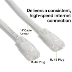 NXT Technologies⢠NX56839 14' CAT-6 Cable, Gray