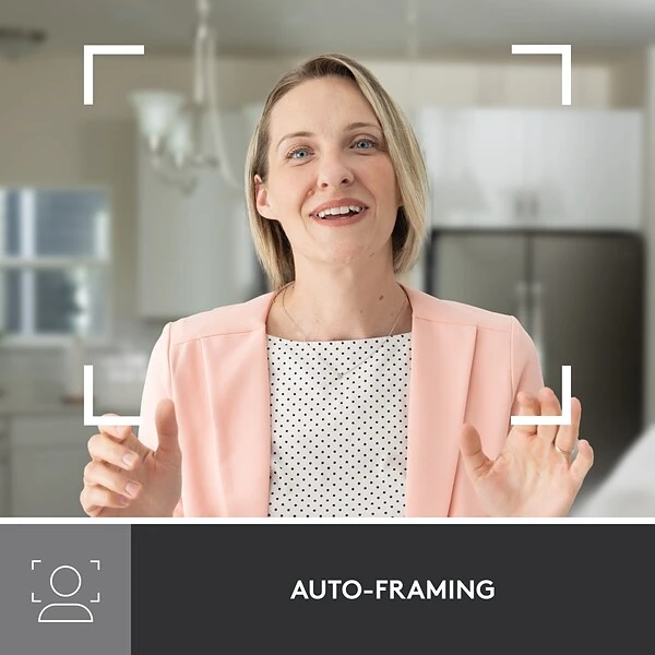 Logitech Brio 500 HD Webcam, 4 Megapixels, Off-White (960-001427) - Image 6