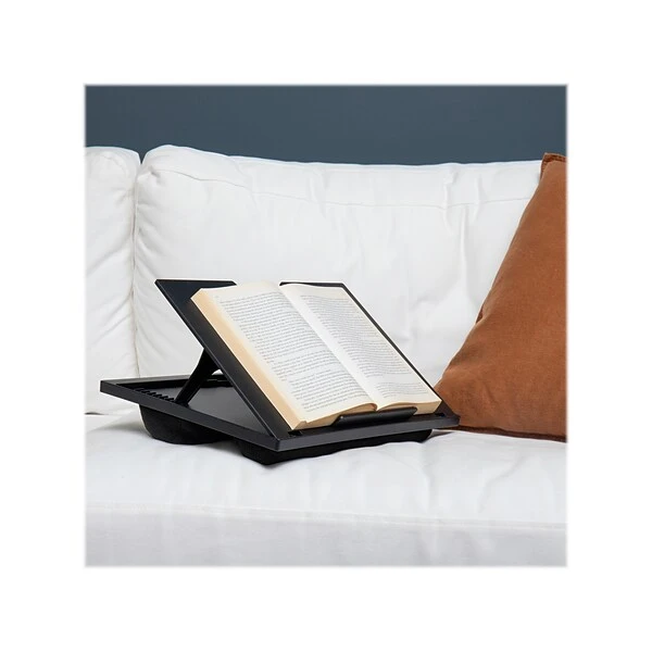 Mind Reader Anchor Collection 14.75" X 11" Plastic Adjustable 8 Position With Cushions Lap Desk, Black, 2/Pack (2LTADJUST-BLK) - Image 4