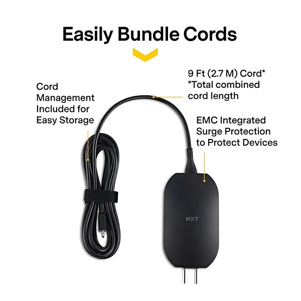 NXT Technologies™ 65W USB Type-C Laptop Charger, Black (NX60577) - Image 2