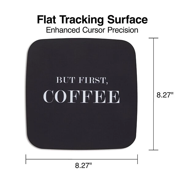 Quill Brand® Fashion Mouse Pad, Coffee - Image 2