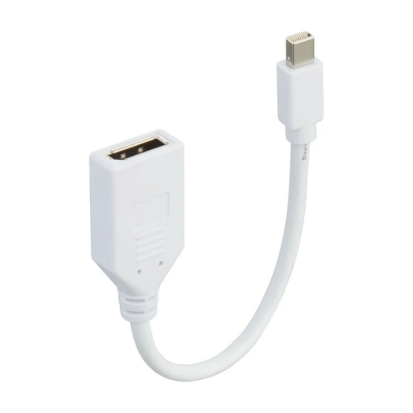 NXT Technologies™ 0.5' Mini DisplayPort/DisplayPort Audio/Video Adapter, White (NX51762) - Image 2
