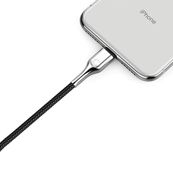 Cygnett Armored Lightning To USB-A Charge And Sync Cable, 3.937" (CY2668PCCAL) - Image 5