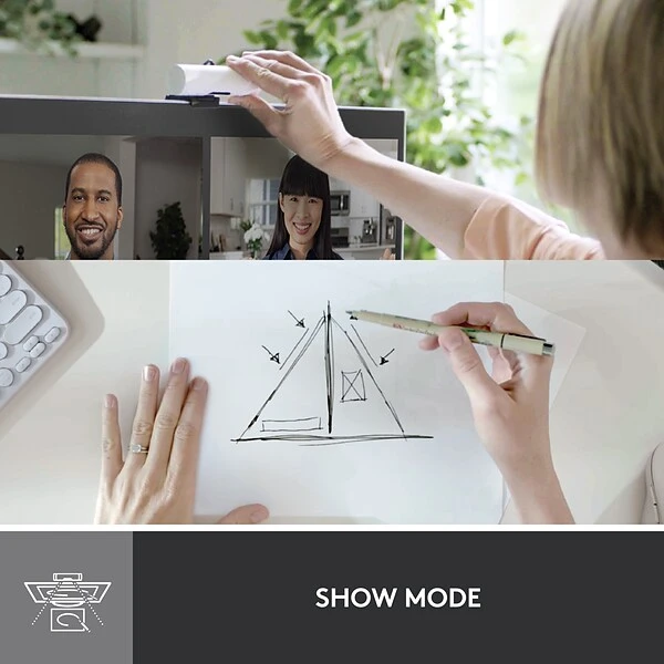 Logitech Brio 500 HD Webcam, 4 Megapixels, Off-White (960-001427) - Image 7