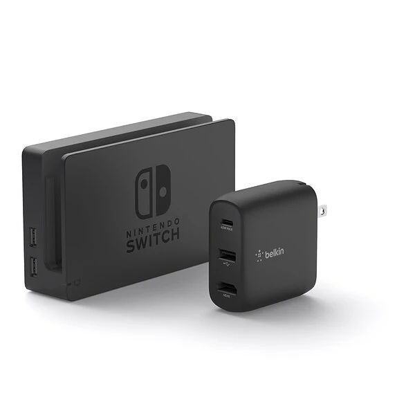 Belkin CONNECT 46.5W Multi-Port, Power Hub For USB Type-C Laptop Or Nintendo Switch, Black (AVC010ttBK) - Image 4