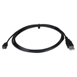 QVS® 1' Micro-USB Cable For Smart Phone PDA And GPS; Black