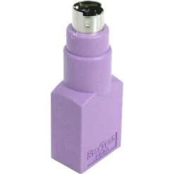 Startech GC46FMKEY Female USB Keyboard To PS/2 Male Replacement Adapter; Purple