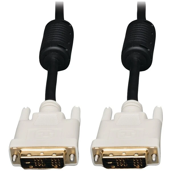 Tripp Lite 10' DVI Dual Link TMDS Cable, Black/White