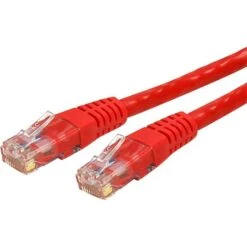 Startech 50' Cat 6 Molded RJ45 UTP Gigabit Cat6 Patch Cable; Red