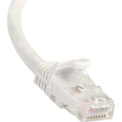 Startech 100' Category 6 RJ-45 Male UTP Snagless Patch Cable; White