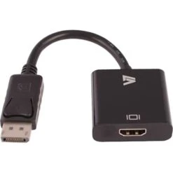 V7® DisplayPort Male To Female HDMI Audio/Video Adapter; Black