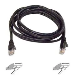 Belkin™ 14' Cat6 RJ45/RJ45 Snagless Duplex Patch Cable; Black