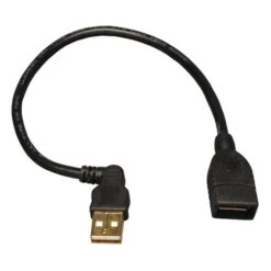 Tripp Lite 10" USB 2.0 A Left Angle Male To USB 2.0 A Female Extension Cable; Black