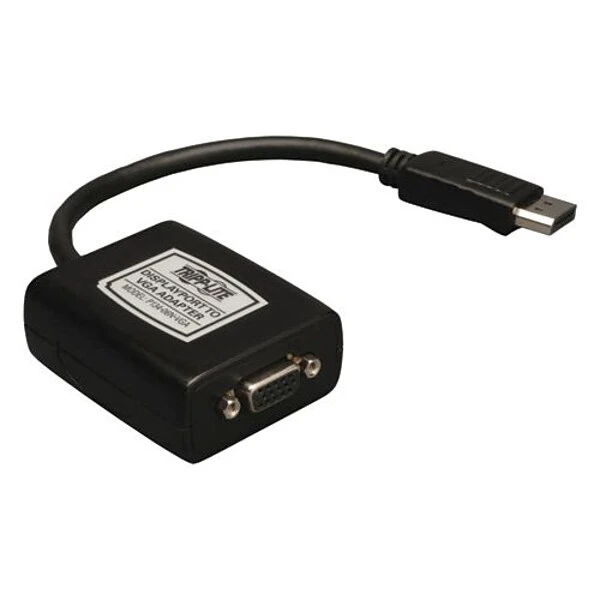 Tripp Lite DisplayPort 1.2 Male To HD-15 Female VGA Adapter; Black