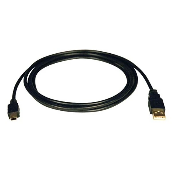 Tripp Lite 3' USB 2.0 Type A Male To Mini USB Type B Male Device Cable, Black (U030-003)