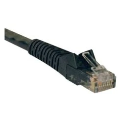 Tripp Lite® 100' Cat6 RJ45 Male/Male Gigabit Snagless Molded Patch Cable; Black