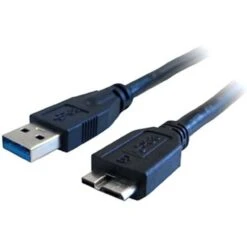Comprehensive® Standard Series 10' USB 3.0 A Male To Micro B Male USB Cable; Black