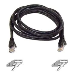Belkin™ 7' Cat6 RJ45/RJ45 Snagless Duplex Patch Cable; Black