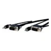 Comprehensive® 15' Pro AV/IT Series HD-15 Male Micro VGA Cable With Audio; Black