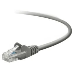 Belkin™ 12' Cat5e RJ45/RJ45 Duplex Patch Cable; Gray