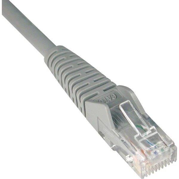 Tripp Lite 10' Cat6 RJ45/RJ45 Snagless Molded Patch Cable; Gray