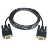 Tripp Lite 10' DB9 Female To DB9 Female Null Modem Gold Serial Cable; Black