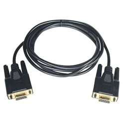 Tripp Lite 10' DB9 Female To DB9 Female Null Modem Gold Serial Cable; Black