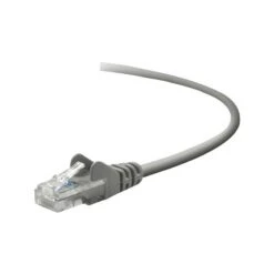 Belkin™ 5' Cat5e RJ45/RJ45 Snagless Duplex Patch Cable; Gray