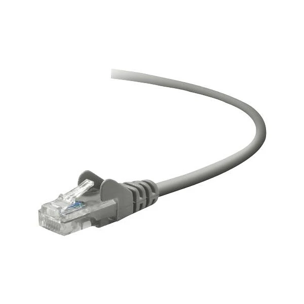 Belkin™ 5' Cat5e RJ45/RJ45 Snagless Duplex Patch Cable; Gray