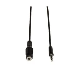 Tripp Lite 25' 3.5mm M/F Mini-Stereo Audio Extension Cable; Black