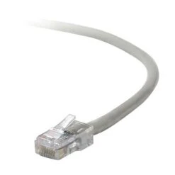Belkin™ 8' Cat5e RJ45/RJ45 Duplex Patch Cable; Gray