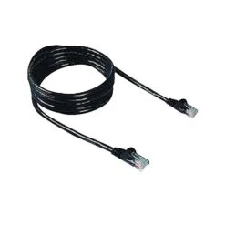 Belkin™ 1' Cat6 RJ45/RJ45 M Snagless Duplex Patch Cable; Black
