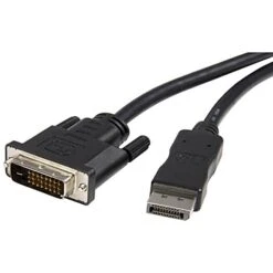 Startech 6' DisplayPort To DVI Video Converter Cable; Black