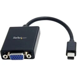 Startech 4" Mini DisplayPort To VGA Video Adapter Converter; Black
