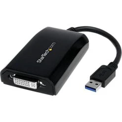 Startech USB 3.0 To DVI External Video Card Multi Monitor Adapter; Black