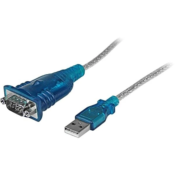 Startech 1' USB To RS232 Serial Adapter Cable; Black