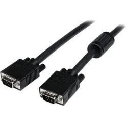 Startech 15' HD15M To HD15M Coax High Resolution Monitor VGA Cable; Black