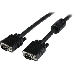Startech 25' HD15M To HD15M Coax High Resolution Monitor VGA Cable; Black