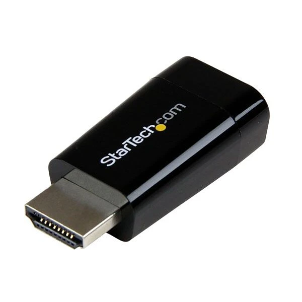 Startech Compact HDMI To VGA Portable Adapter Converter; Black