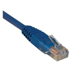 Tripp Lite® 2' Cat5e RJ45 Male/Male UTP Patch Cable; Blue