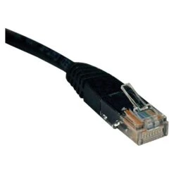 Tripp Lite® 50' Cat5e RJ45 Male/Male 350MHz Molded Patch Cable; Black