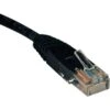 Tripp Lite® 2' Cat5e RJ45 Male/Male UTP Patch Cable; Black
