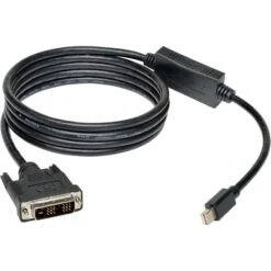 Tripp Lite® 6' Mini DisplayPort To DVI Male/Male Adapter Cable, Black