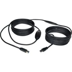 Tripp Lite® 25' SuperSpeed USB 3.0 A/B Male Active Repeater Cable, Black