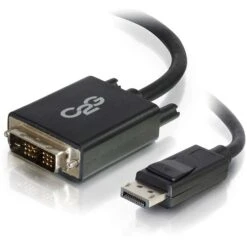 C2G® 6' DisplayPort Male To Single Link DVI-D Male Adapter Cable; Black