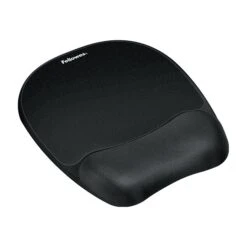 Fellowes® 9 1/4"(D) Memory Foam Mousepad/Wrist Rest; Black
